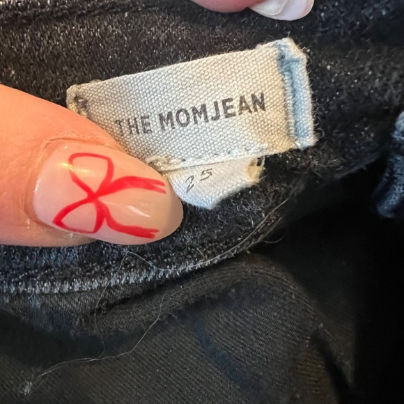 Madewell the perfect jean black denim straight leg jeans size 25 - Picture 5 of 6